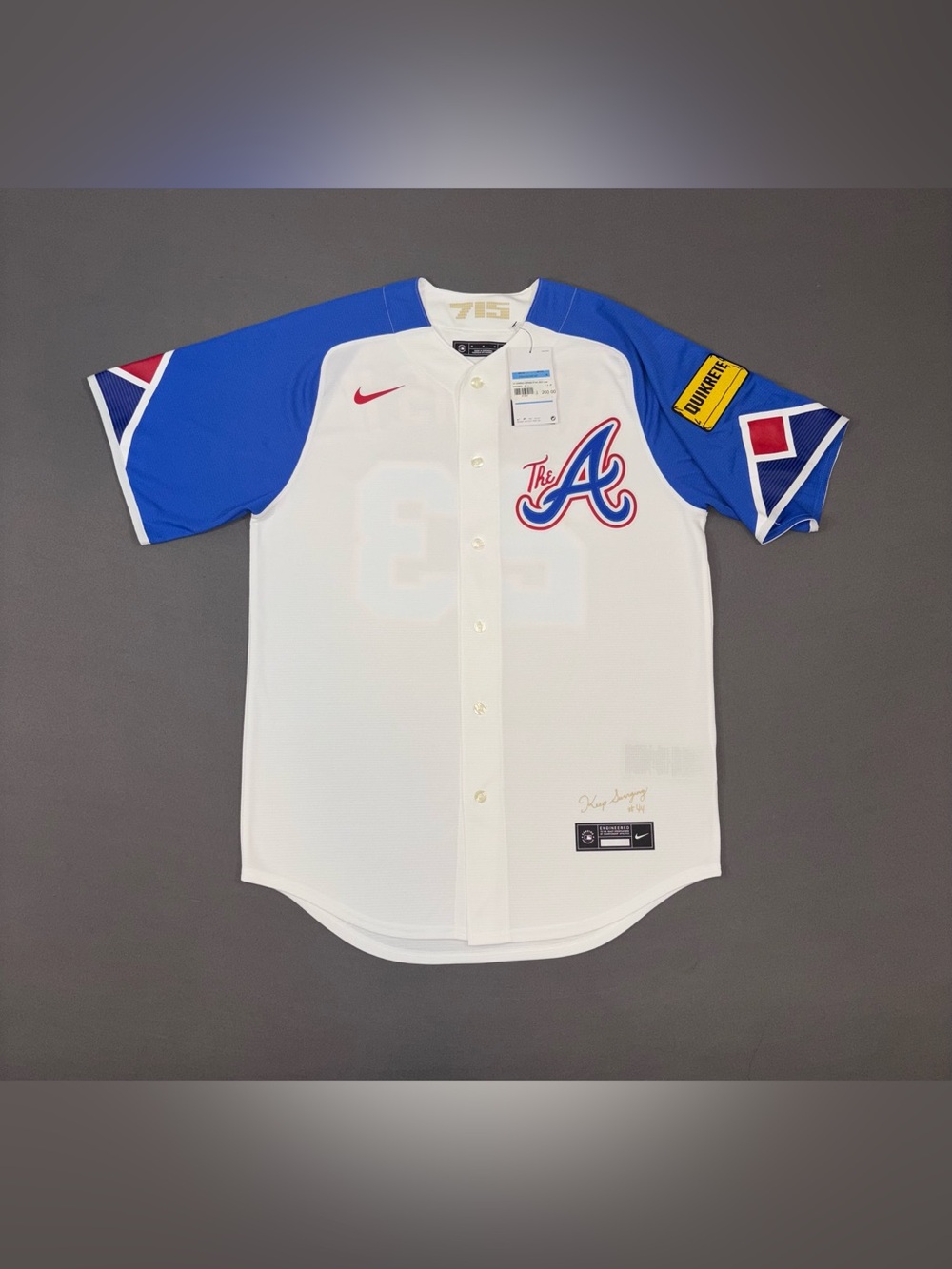 Men’s Nike Atlanta Braves #23 Harris City Connect MLB Jersey White Size MEDIUM